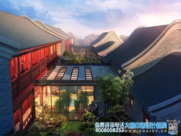 古典中式风格,古典四合院设计