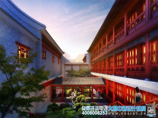 古典中式风格,古典四合院设计