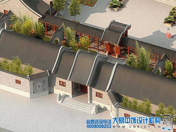 古典中式风格,古典四合院设计