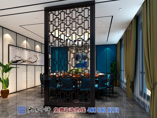 新中式酒店餐廳裝修設計