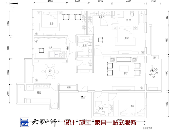 中式家裝平面圖設計