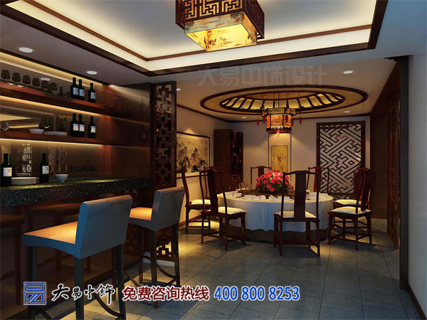 中式餐饮餐厅中式设计效果图