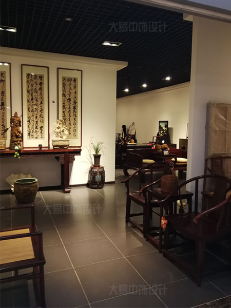 北京中式风格红木家具展厅装修设计高贵大气