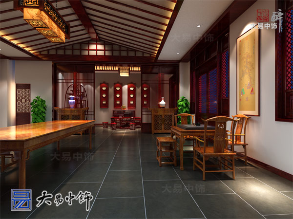 2018年北京龍湖書畫院裝修中式風格設計