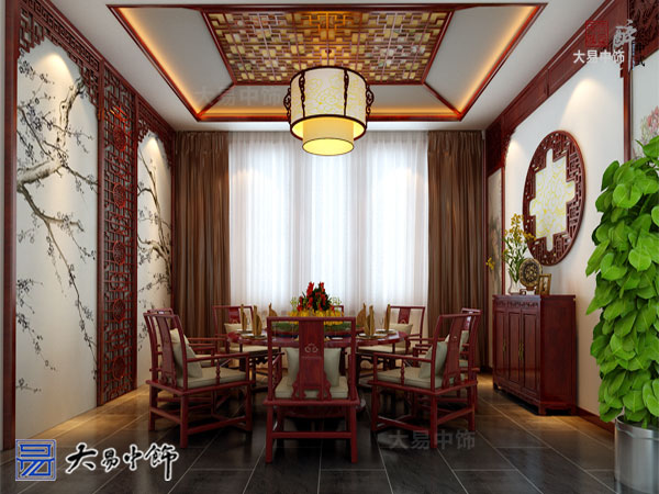 河北承德中式风格装修餐饮会馆设计更为私密休闲