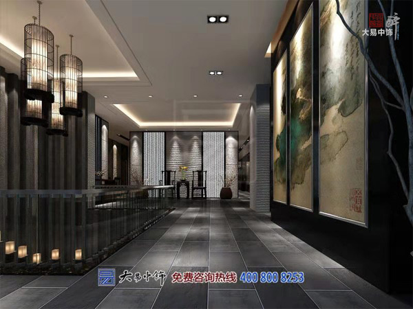 北京新中式风格会所装修设计 私人接待会客会馆